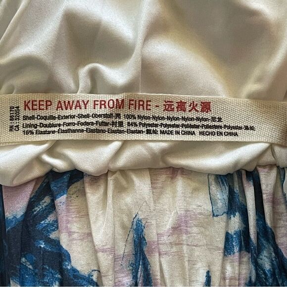 Free People White and Blue Tropical Floral the Way Home Running Short SZ S BNWT - Picture 11 of 13